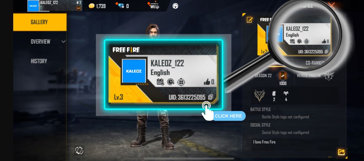 Free Fire ID and Password